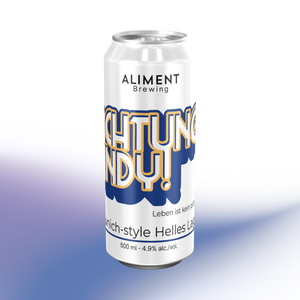 Achtung, Andy! Munich-style Helles 4.9% ABV