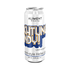 Achtung, Andy! Munich-style Helles 4.9% ABV