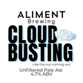 Cloudbusting Unfilered Pale Ale 4.7% ABV Keg