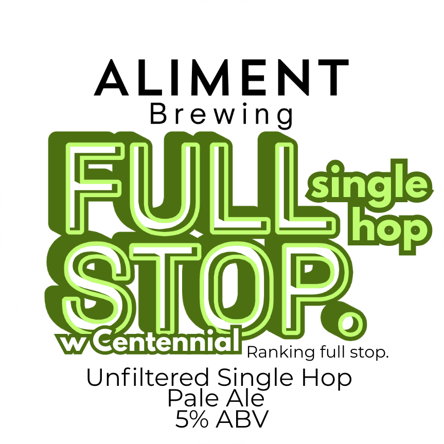 Full Stop Single Hop Unfiltered Pale Ale 5% ABV Keg